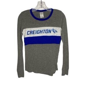 Pink Victoria Secret’s Gray Blue Long Sleeve Creighton Blue Jays Tee XS